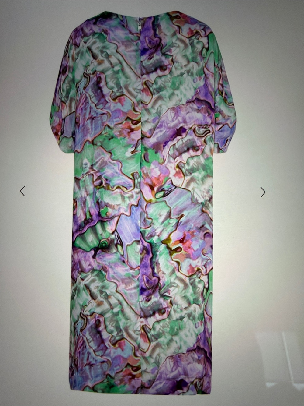 Escada Marble-Print Midi Shift Dress - Picture 2 of 13